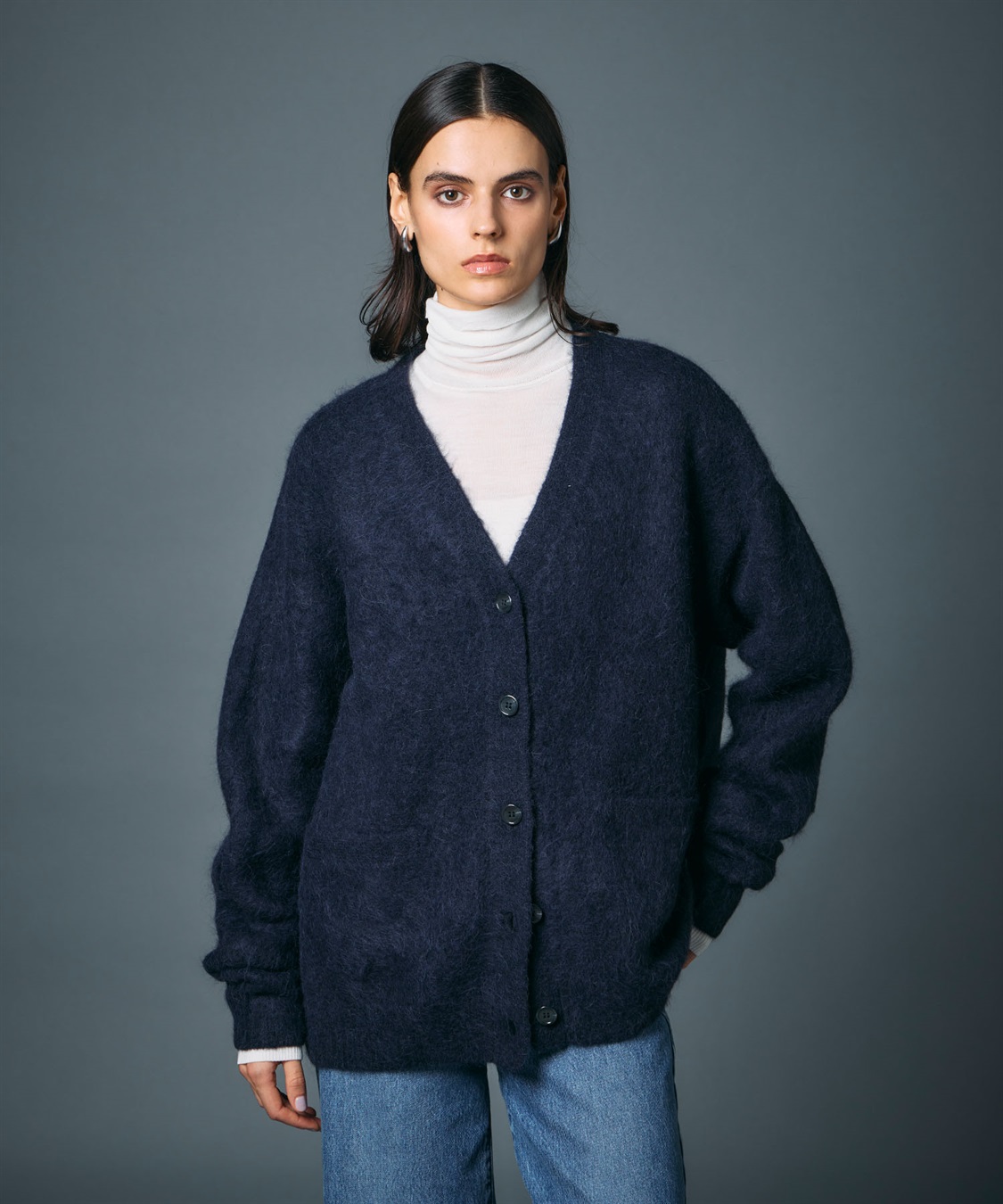 N.O.R.C アルパカシャギーニットカーディガン_sub_4