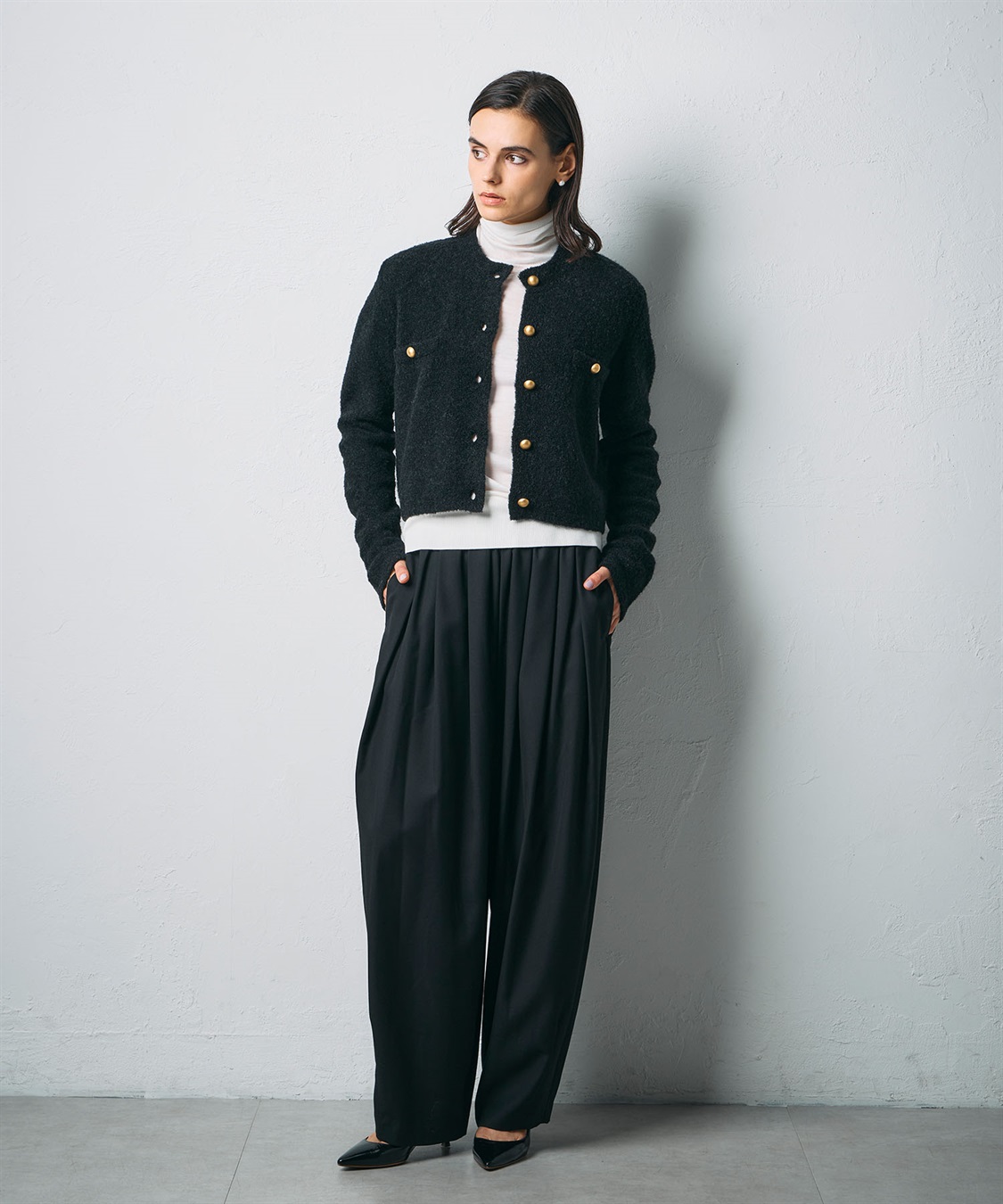 N.O.R.C ブークレーショートニットジャケット_sub_9