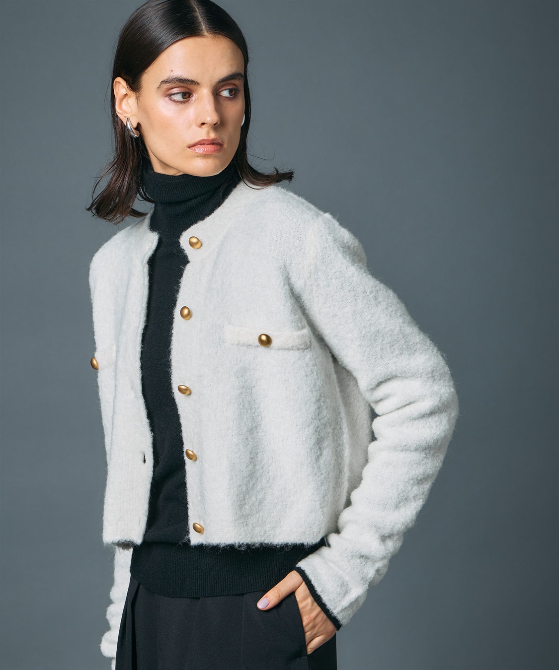 N.O.R.C ブークレーショートニットジャケット_sub_20