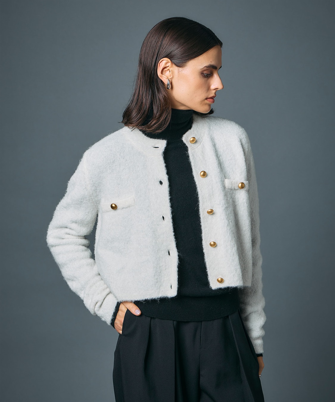 N.O.R.C ブークレーショートニットジャケット_sub_21