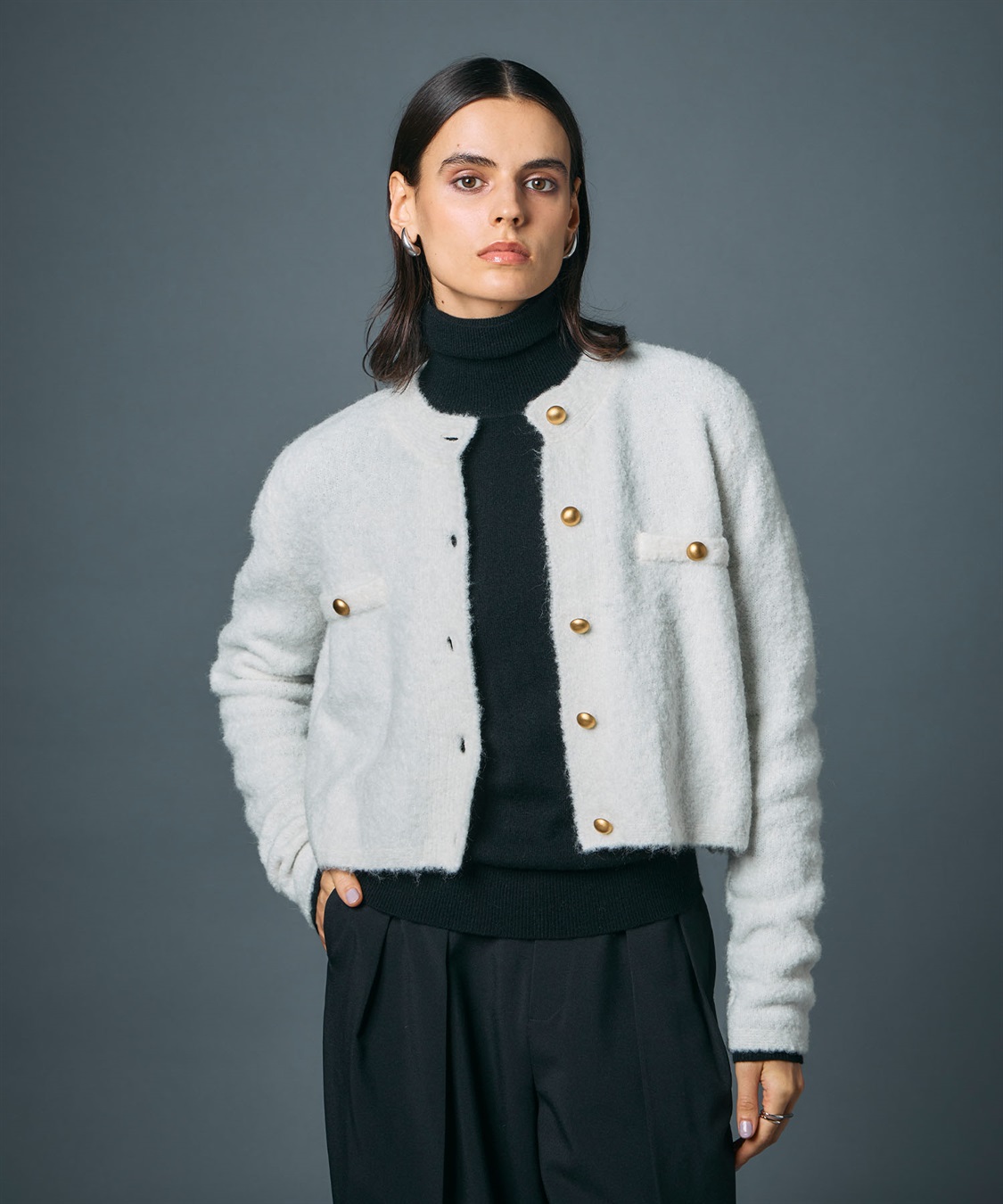 N.O.R.C ブークレーショートニットジャケット_sub_22