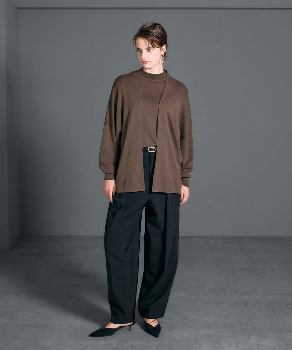 N.O.R.C シルクコットンニットカーディガン_sub_3