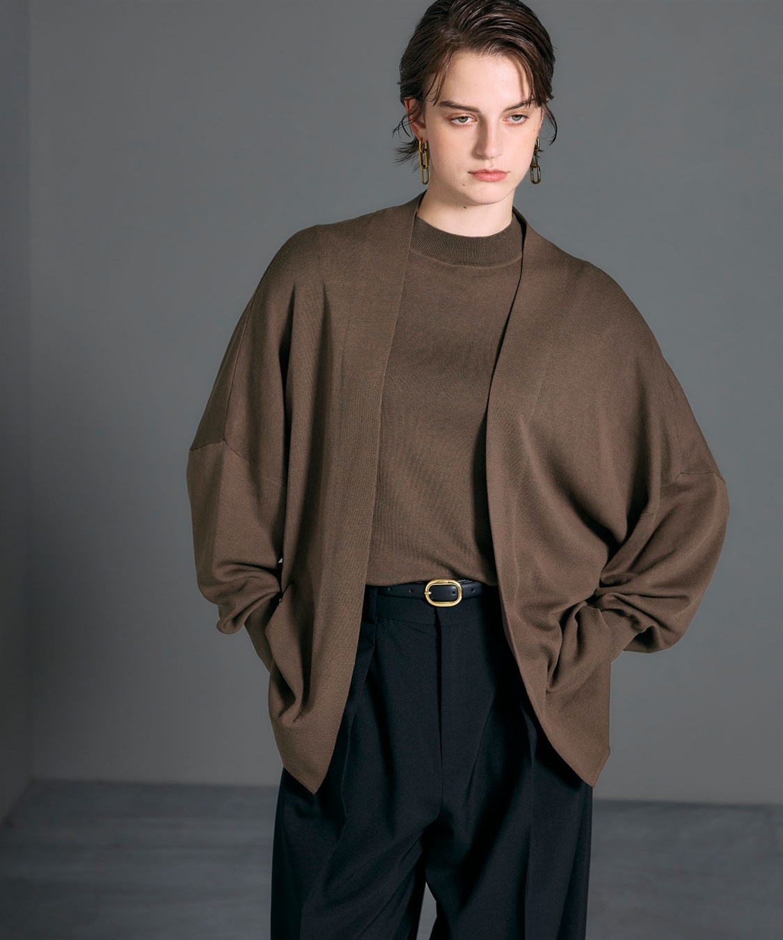 N.O.R.C シルクコットンニットカーディガン_sub_4