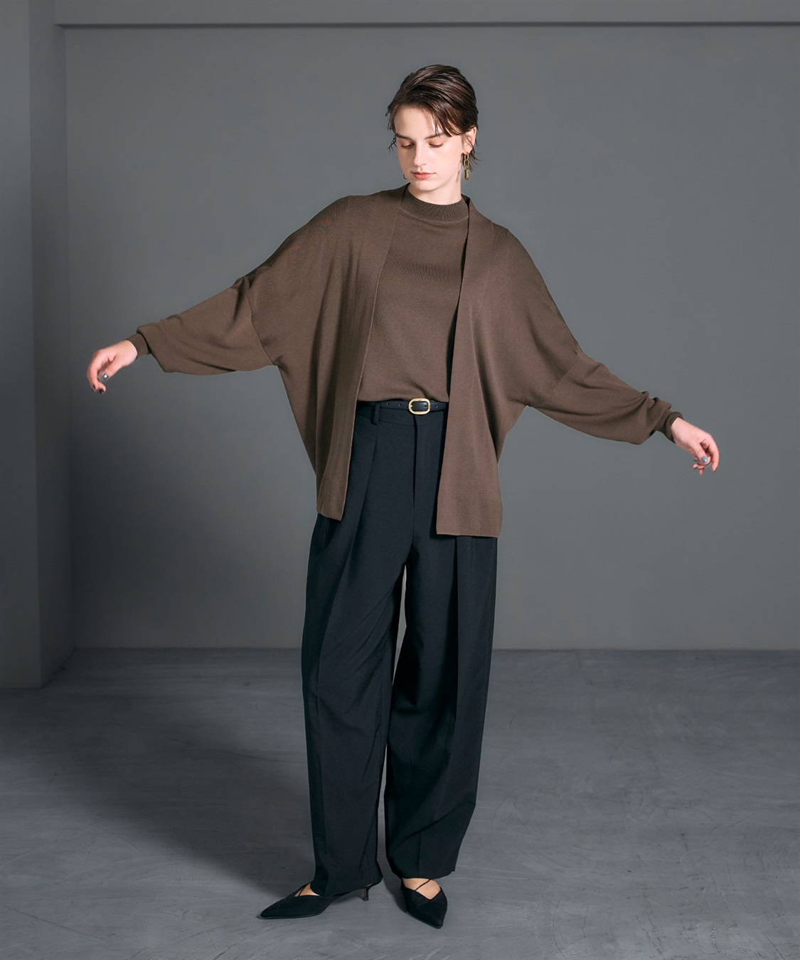 N.O.R.C シルクコットンニットカーディガン_sub_5