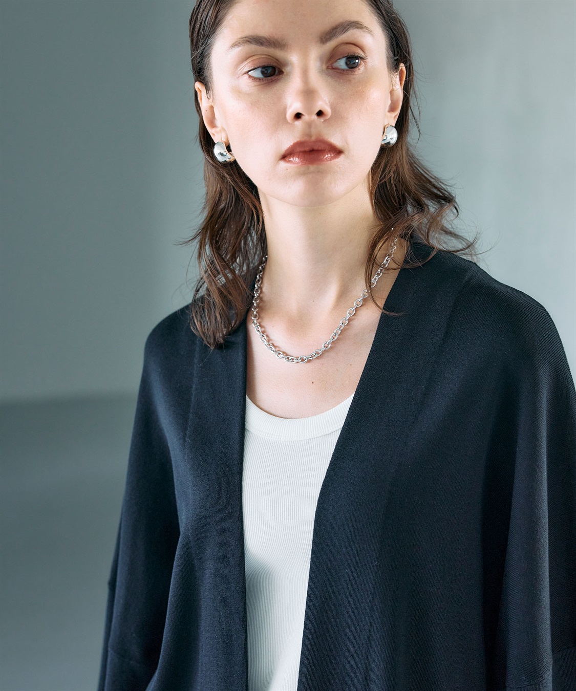 N.O.R.C シルクコットンニットカーディガン_sub_17