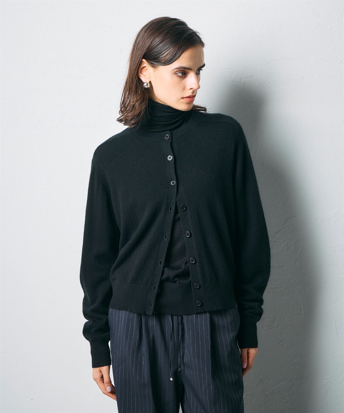 N.O.R.C 【CASHMERE100%】カシミヤクルーネックニットカーディガン_sub_4