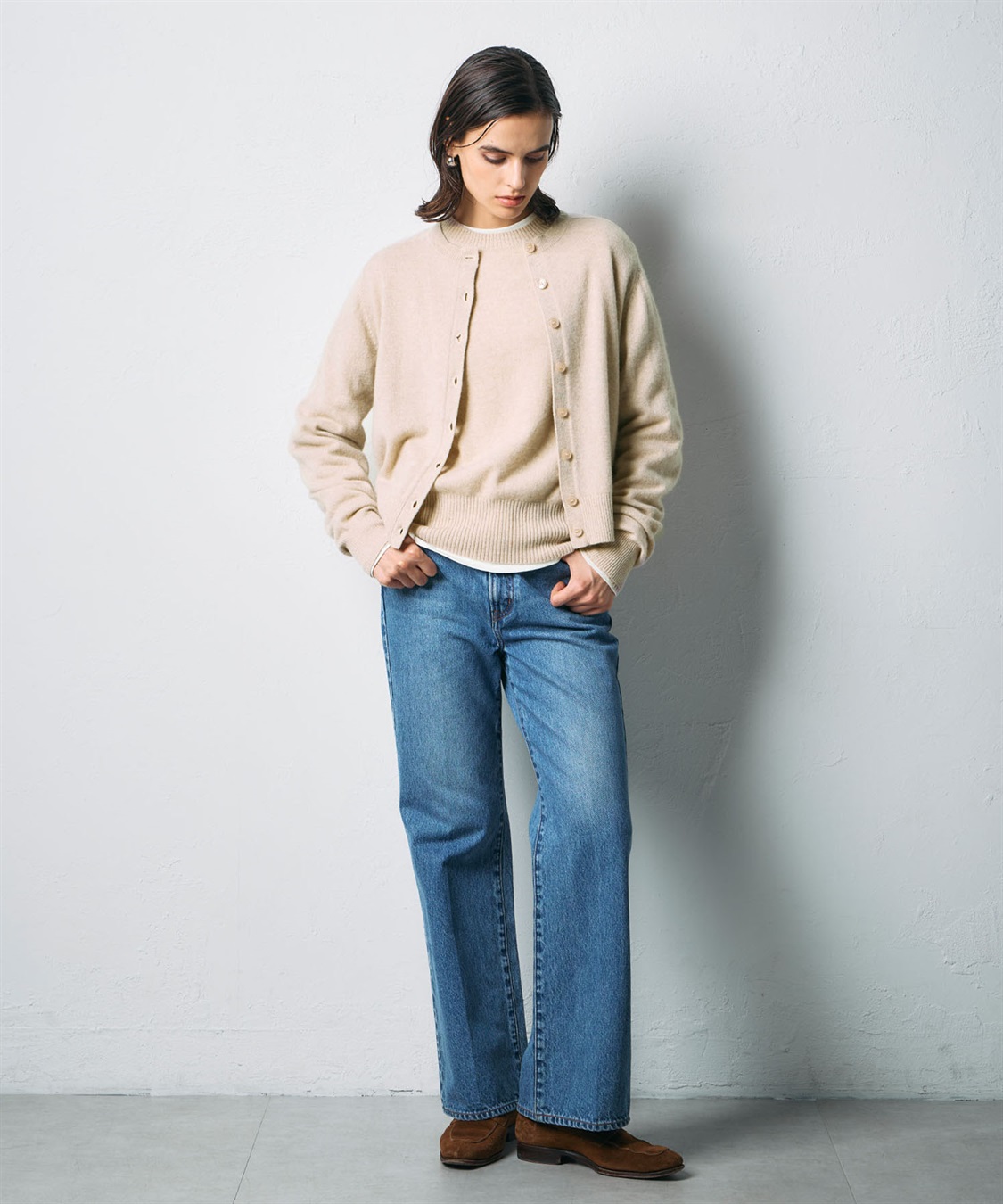 N.O.R.C 【CASHMERE100%】カシミヤクルーネックニットカーディガン_sub_11