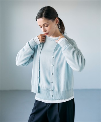 N.O.R.C 【CASHMERE100%】カシミヤクルーネックニットカーディガン_subthumb_14