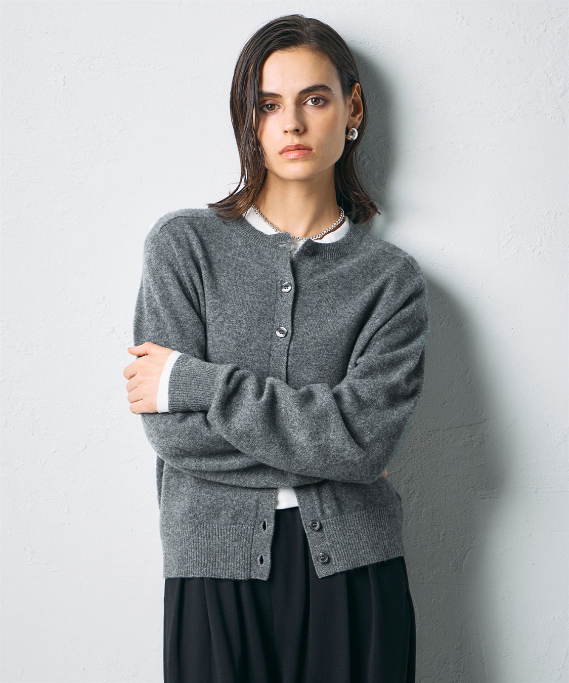 N.O.R.C 【CASHMERE100%】カシミヤクルーネックニットカーディガン_sub_19