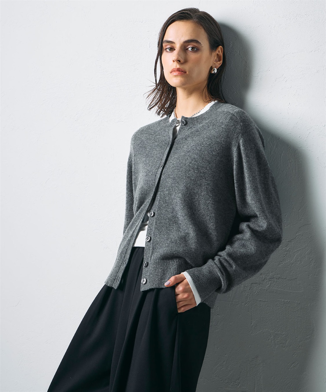 N.O.R.C 【CASHMERE100%】カシミヤクルーネックニットカーディガン_sub_20