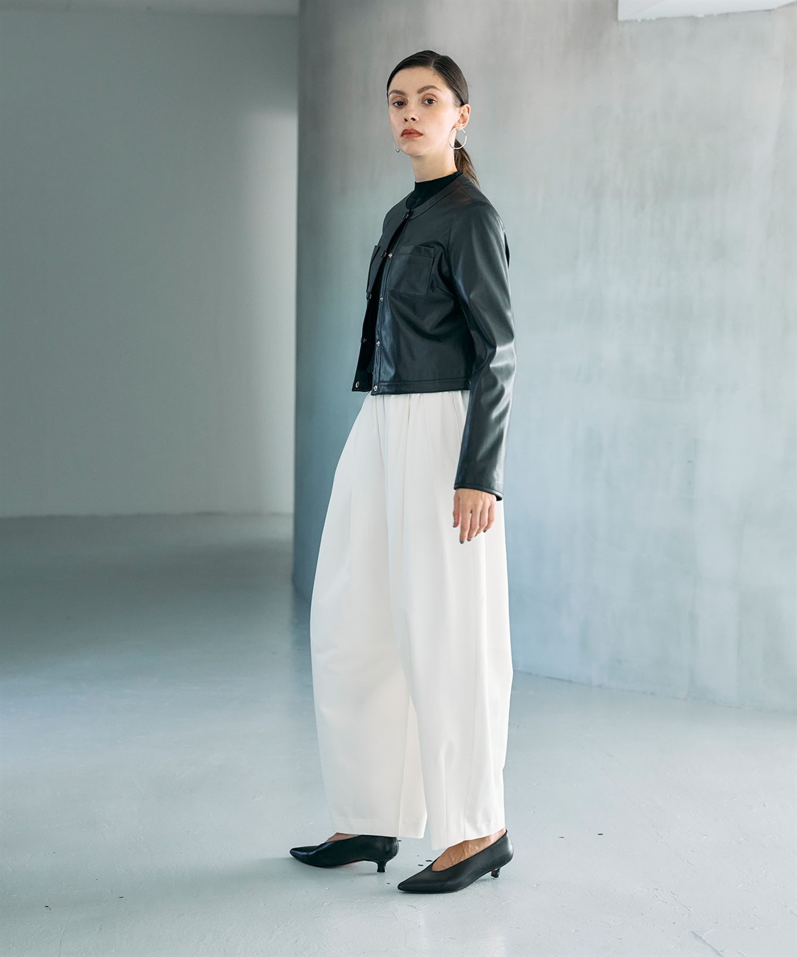 N.O.R.C フェイクレザーショートジャケット_sub_6