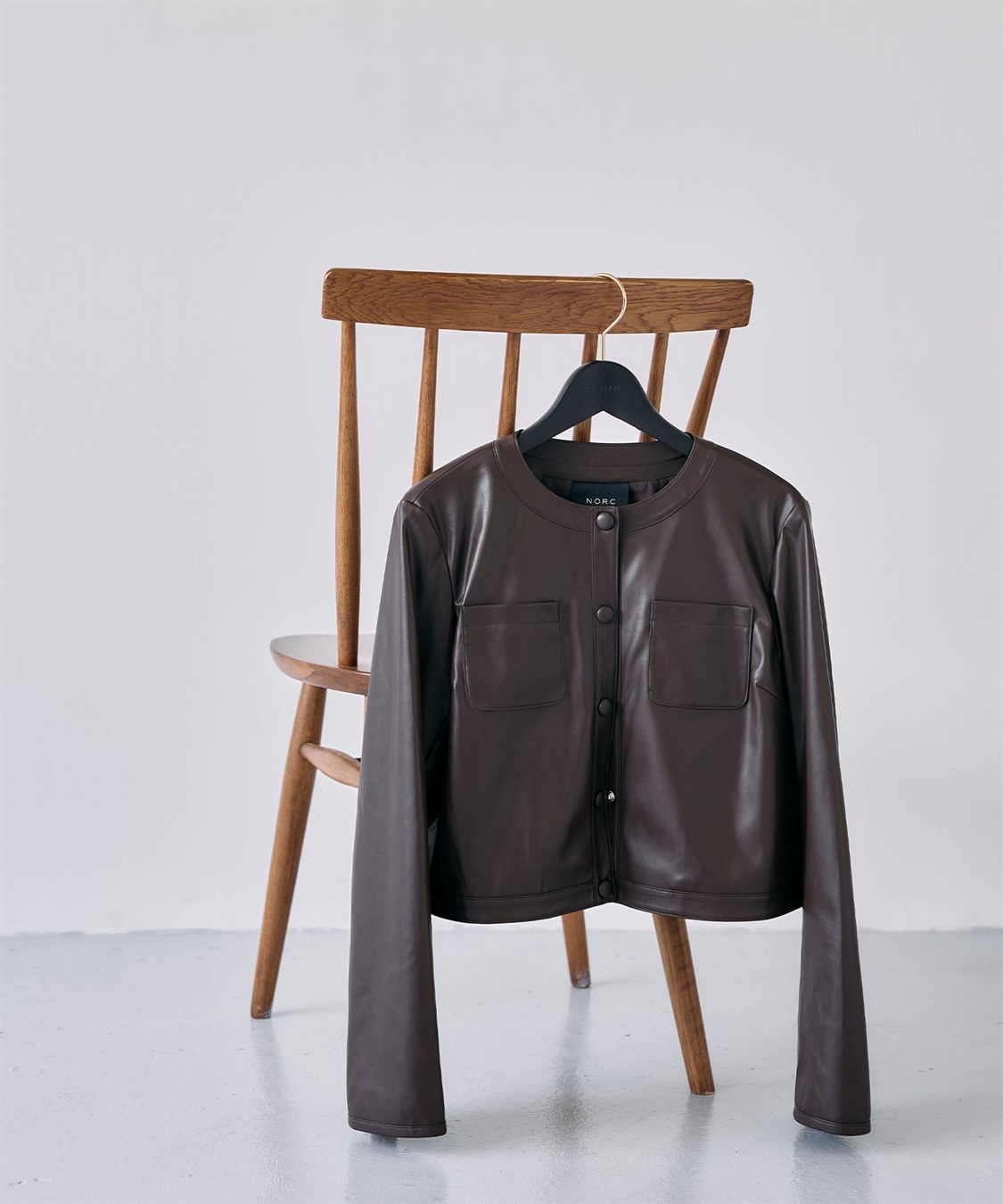 N.O.R.C フェイクレザーショートジャケット_sub_12