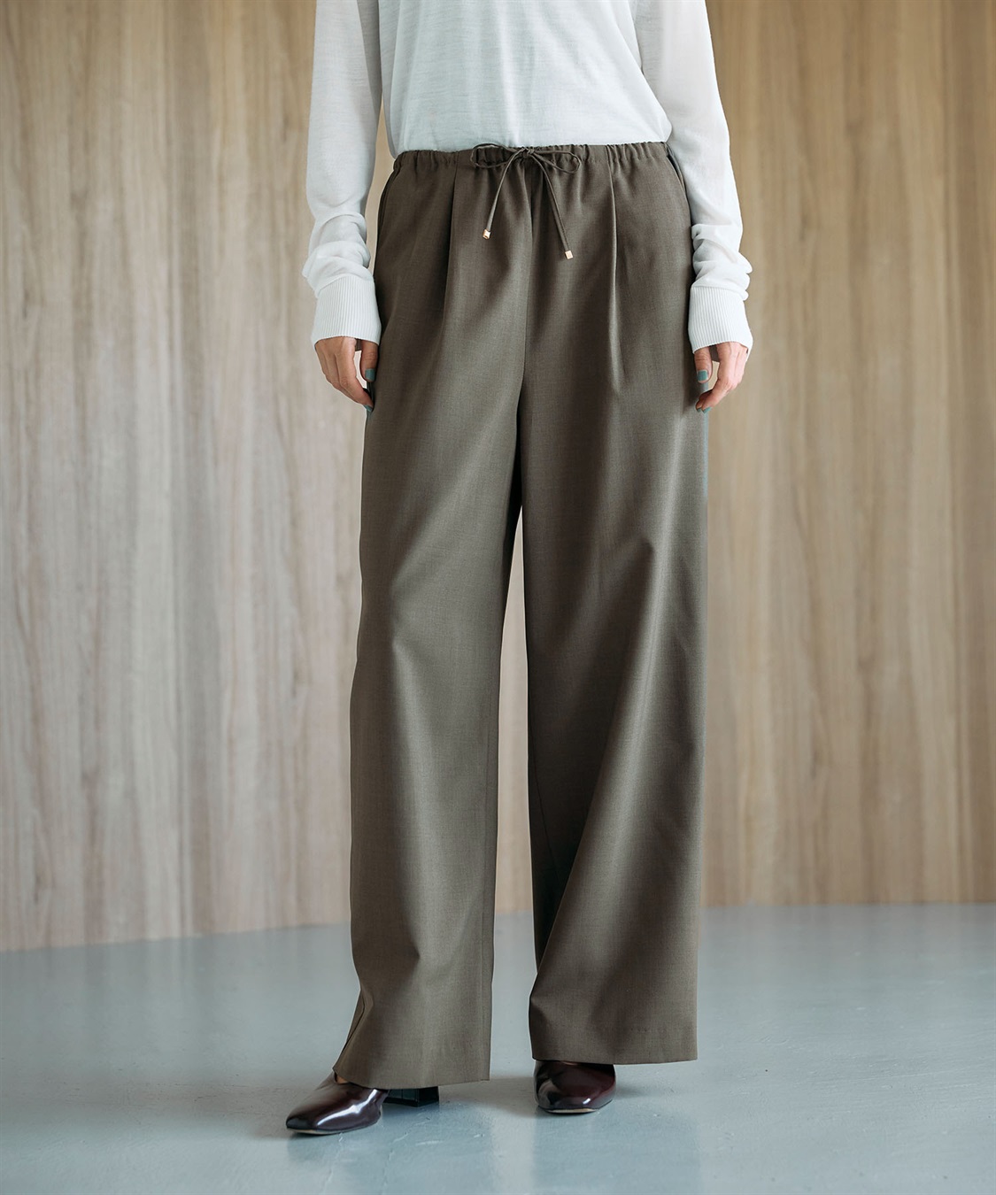 N.O.R.C ウォッシャブルイージーワイドパンツ【CLEAN MOTION】_sub_1