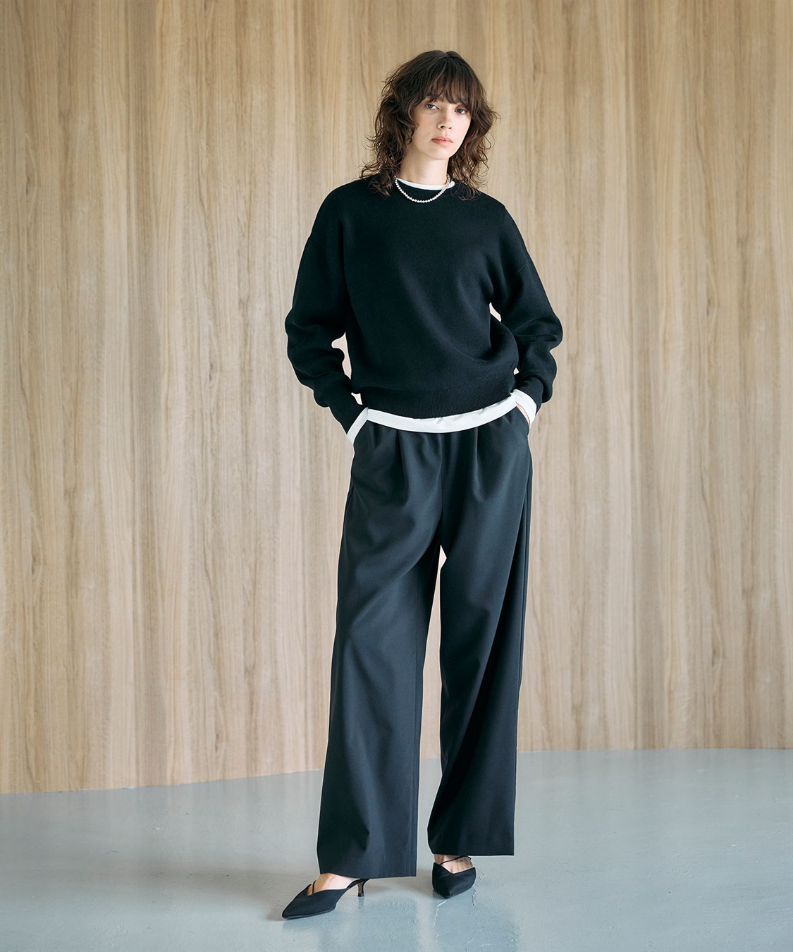 N.O.R.C ウォッシャブルイージーワイドパンツ【CLEAN MOTION】_sub_3