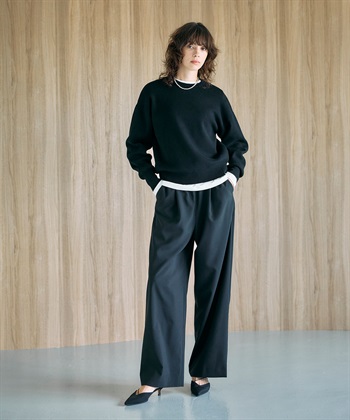 N.O.R.C <FITTING CAMPAIGN対象>ウォッシャブルイージーワイドパンツ【CLEAN MOTION】_subthumb_3