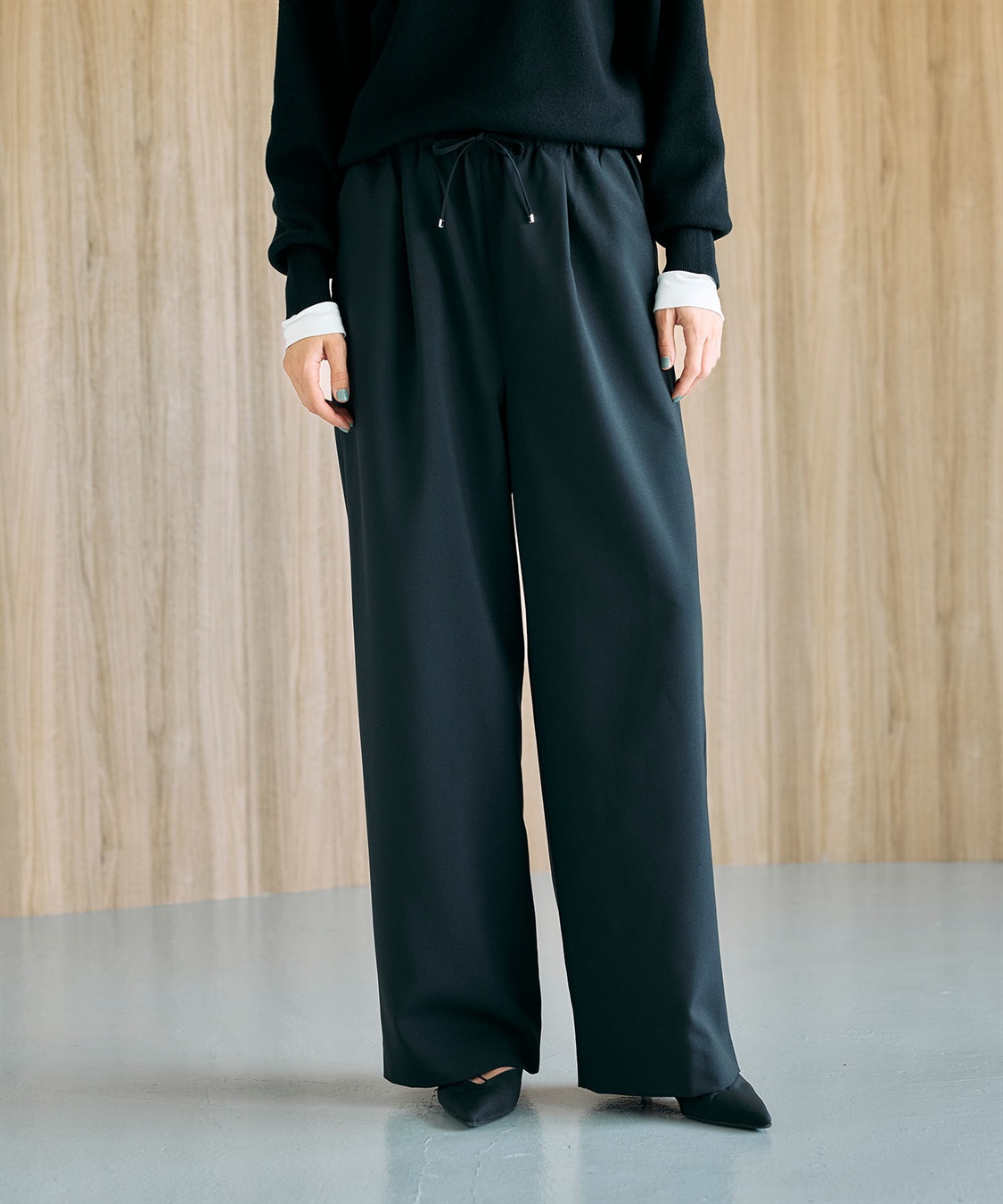 N.O.R.C ウォッシャブルイージーワイドパンツ【CLEAN MOTION】_sub_4