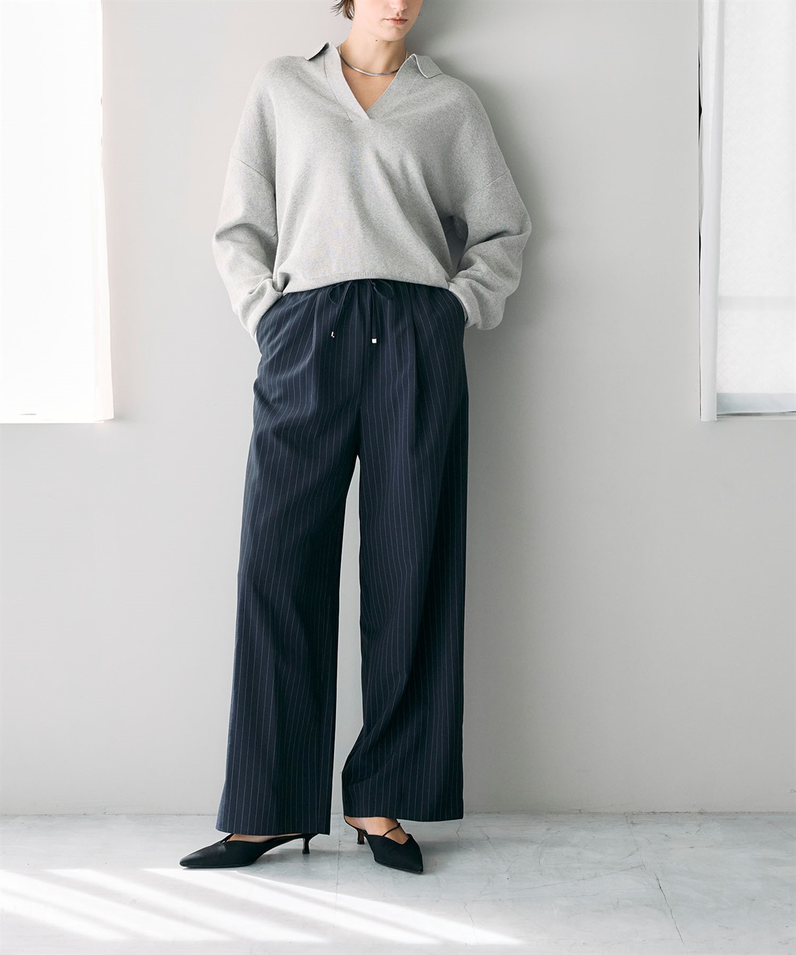 N.O.R.C ウォッシャブルイージーワイドパンツ【CLEAN MOTION】_sub_5