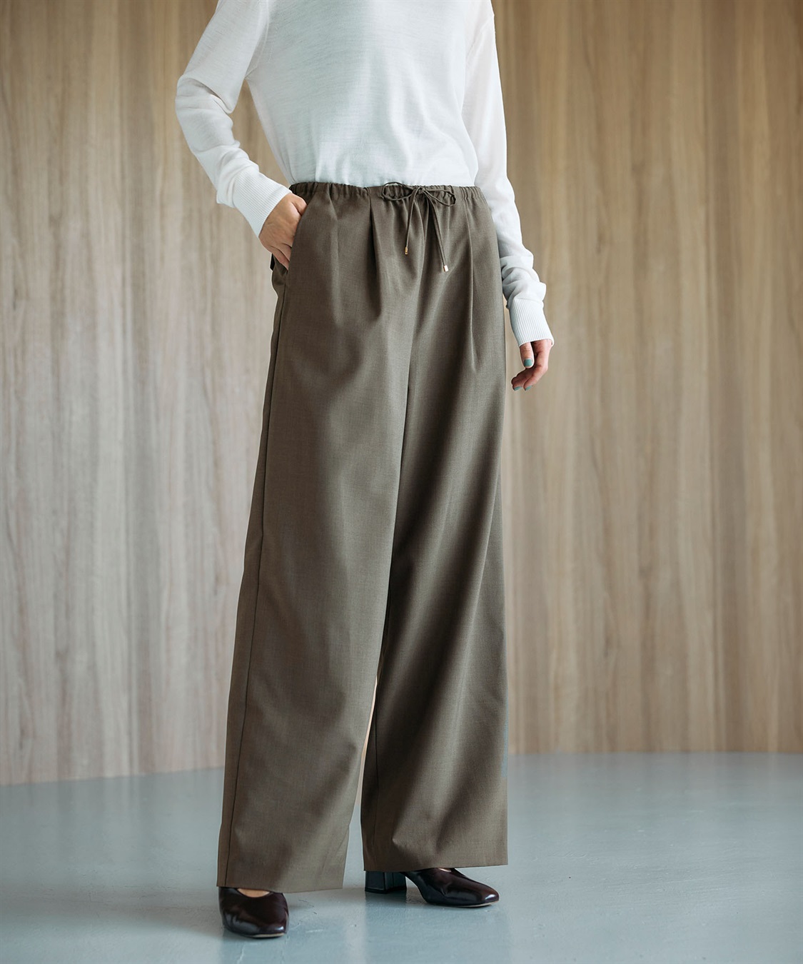 N.O.R.C ウォッシャブルイージーワイドパンツ【CLEAN MOTION】_sub_9