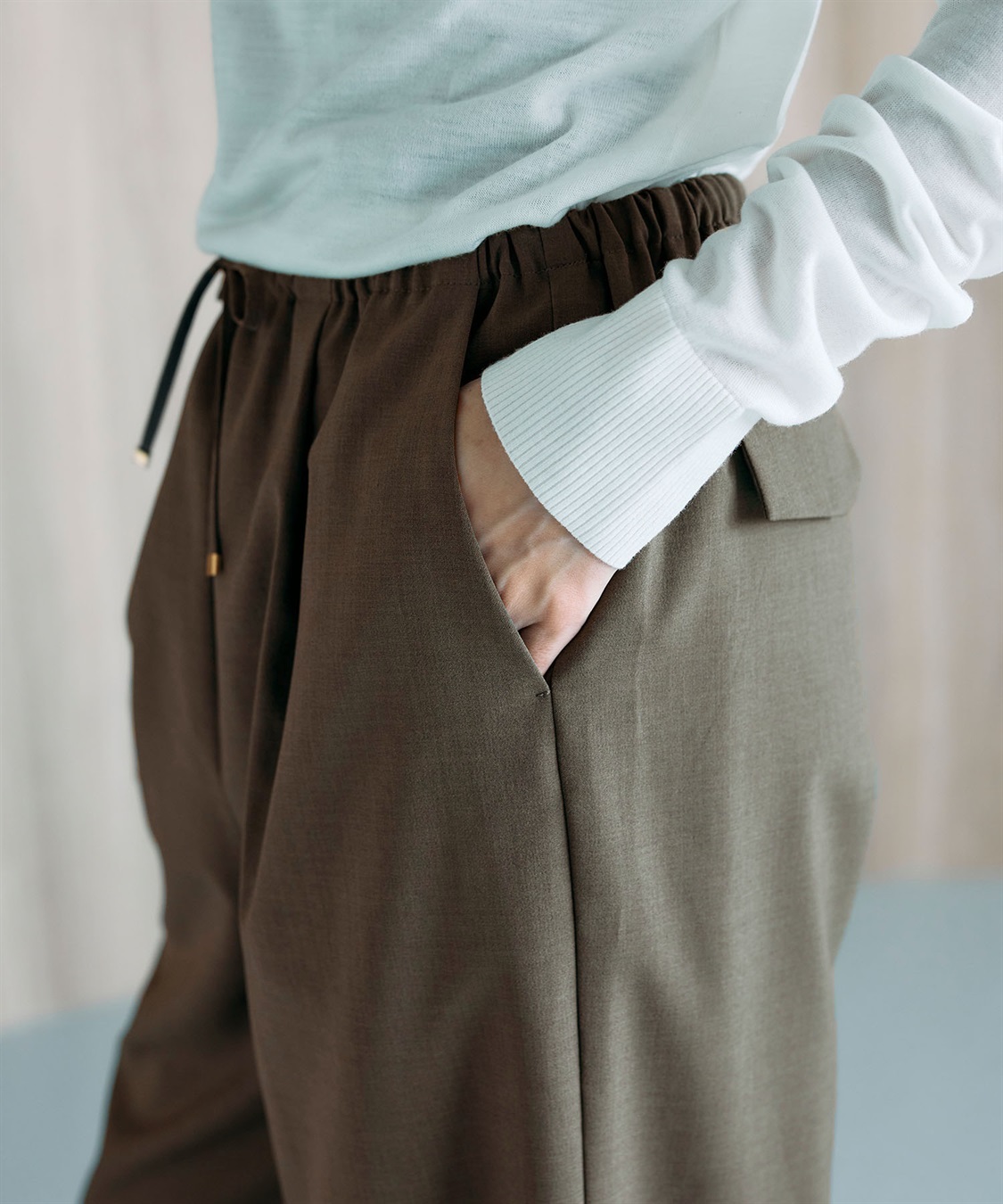 N.O.R.C ウォッシャブルイージーワイドパンツ【CLEAN MOTION】_sub_15