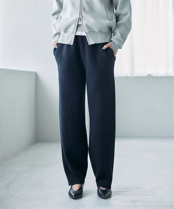 N.O.R.C コットンカシミヤニットワイドテーパードパンツ_subthumb_3