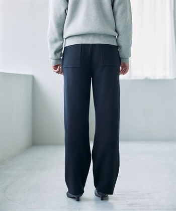 N.O.R.C コットンカシミヤニットワイドテーパードパンツ_subthumb_6