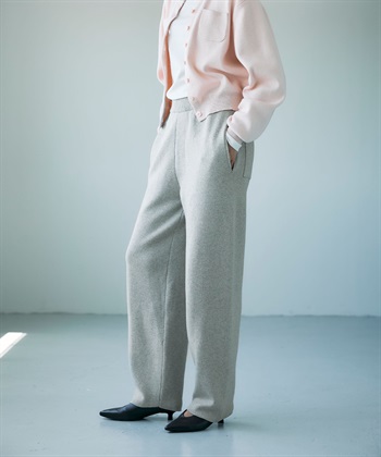 N.O.R.C コットンカシミヤニットワイドテーパードパンツ_subthumb_10