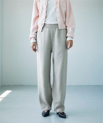 N.O.R.C コットンカシミヤニットワイドテーパードパンツ_subthumb_12