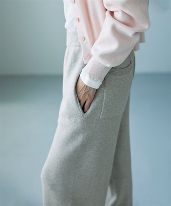 N.O.R.C コットンカシミヤニットワイドテーパードパンツ_subthumb_14