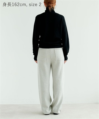 N.O.R.C コットンカシミヤニットワイドテーパードパンツ_subthumb_20