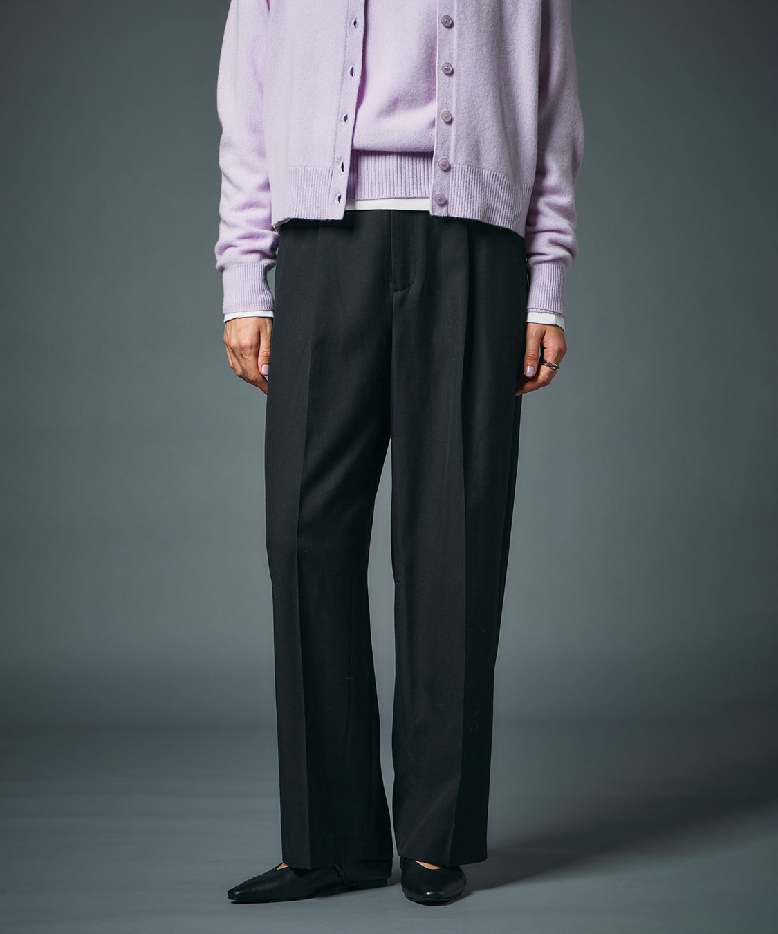 N.O.R.C ウールライクソフトカーブパンツ_sub_4