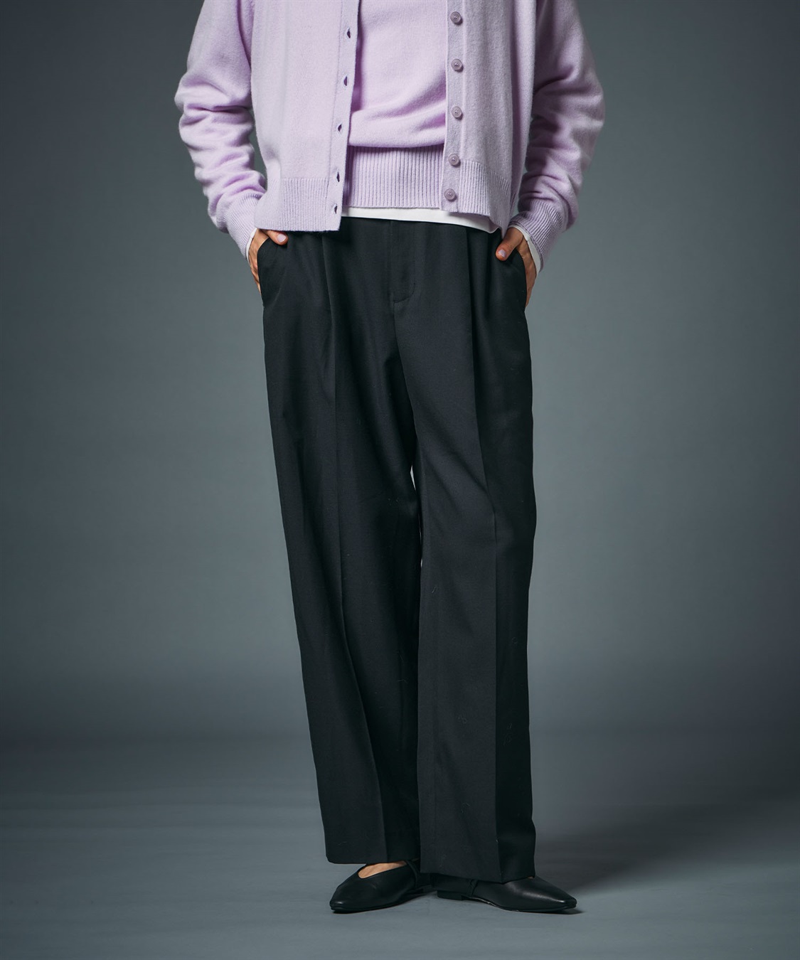 N.O.R.C ウールライクソフトカーブパンツ_sub_5