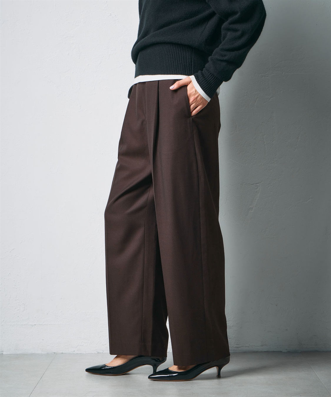 N.O.R.C ウールライクソフトカーブパンツ_sub_10