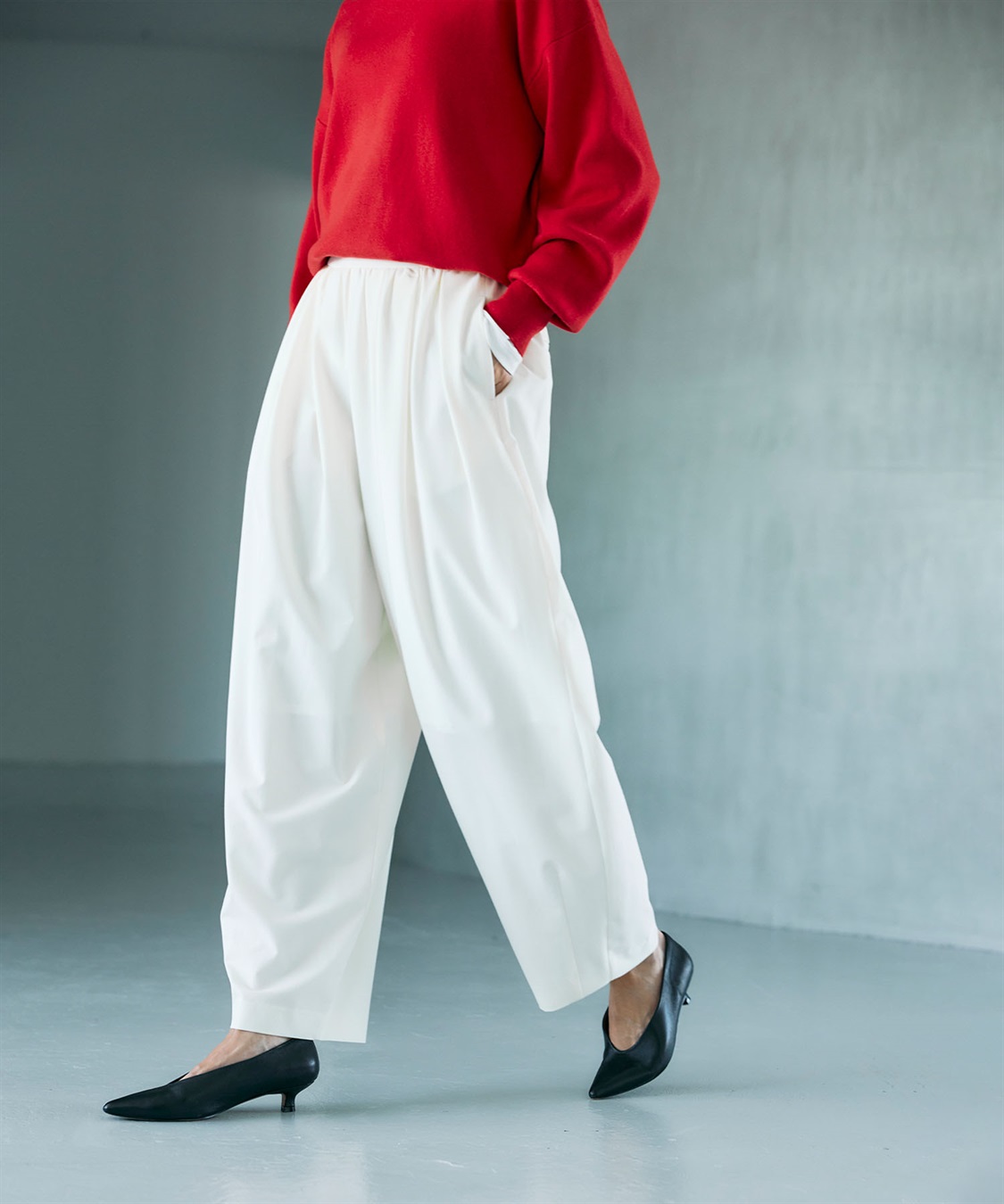 N.O.R.C ウールライクボリュームドロストパンツ_sub_1