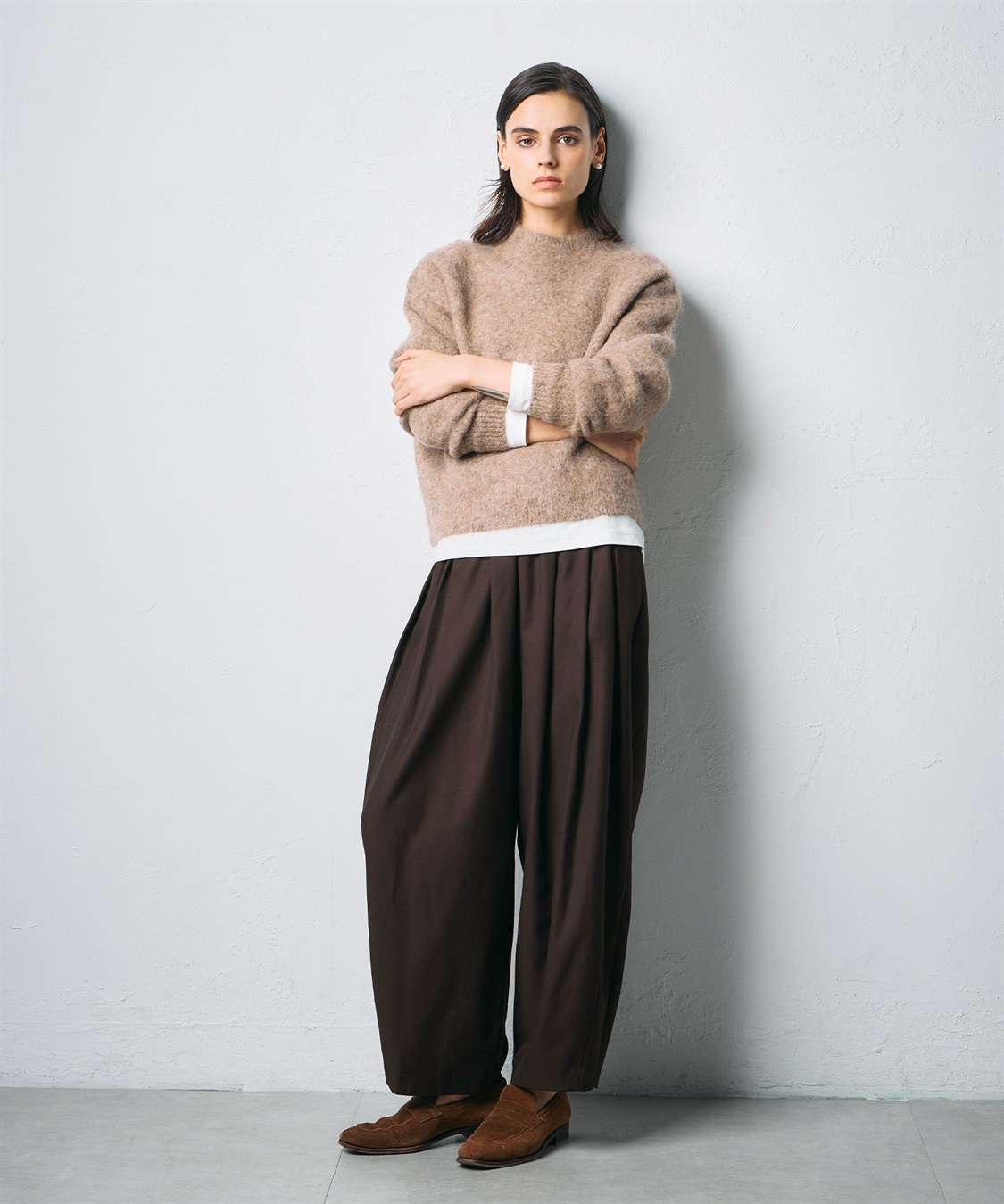 N.O.R.C ウールライクボリュームドロストパンツ_sub_4