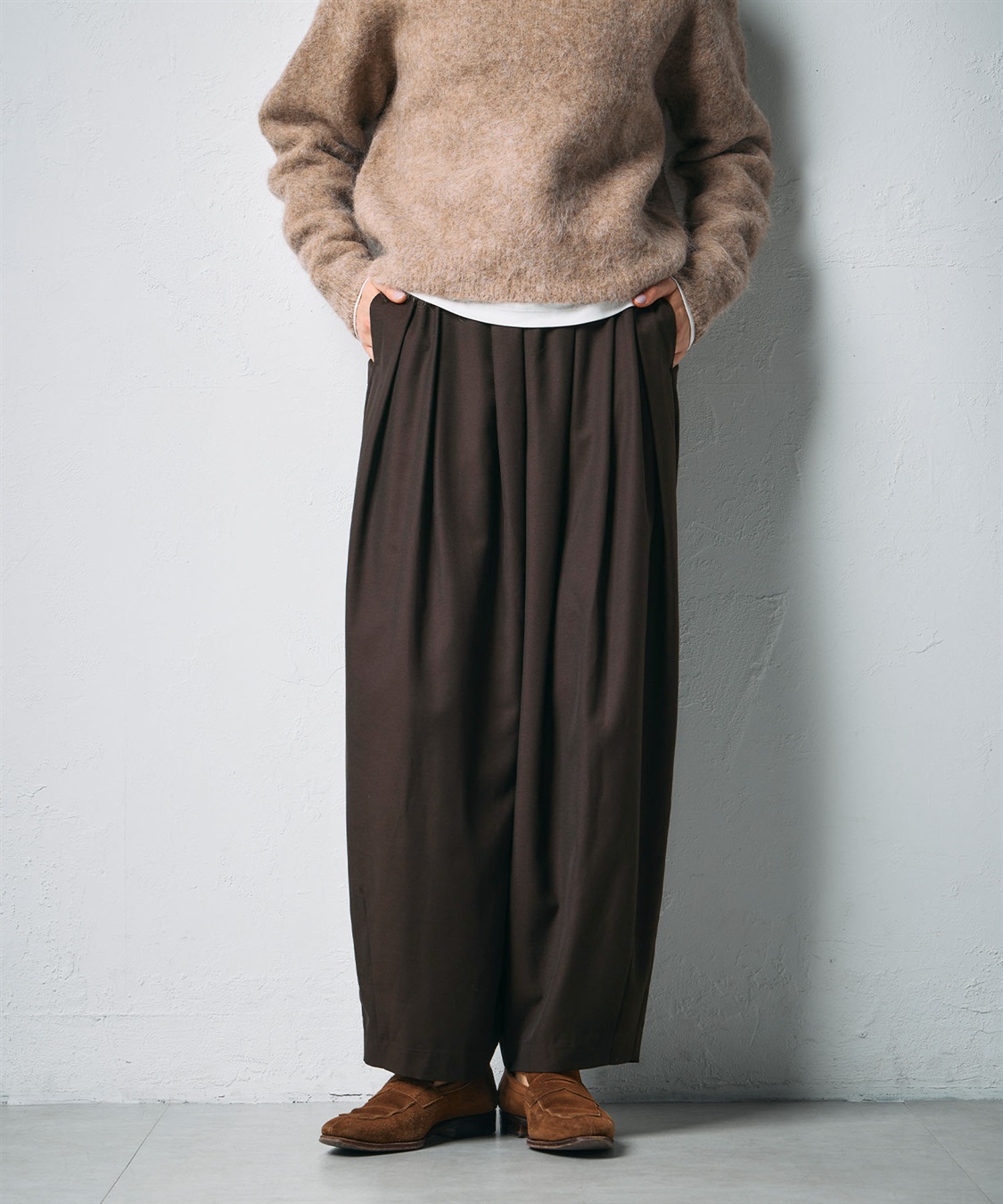 N.O.R.C ウールライクボリュームドロストパンツ_sub_6