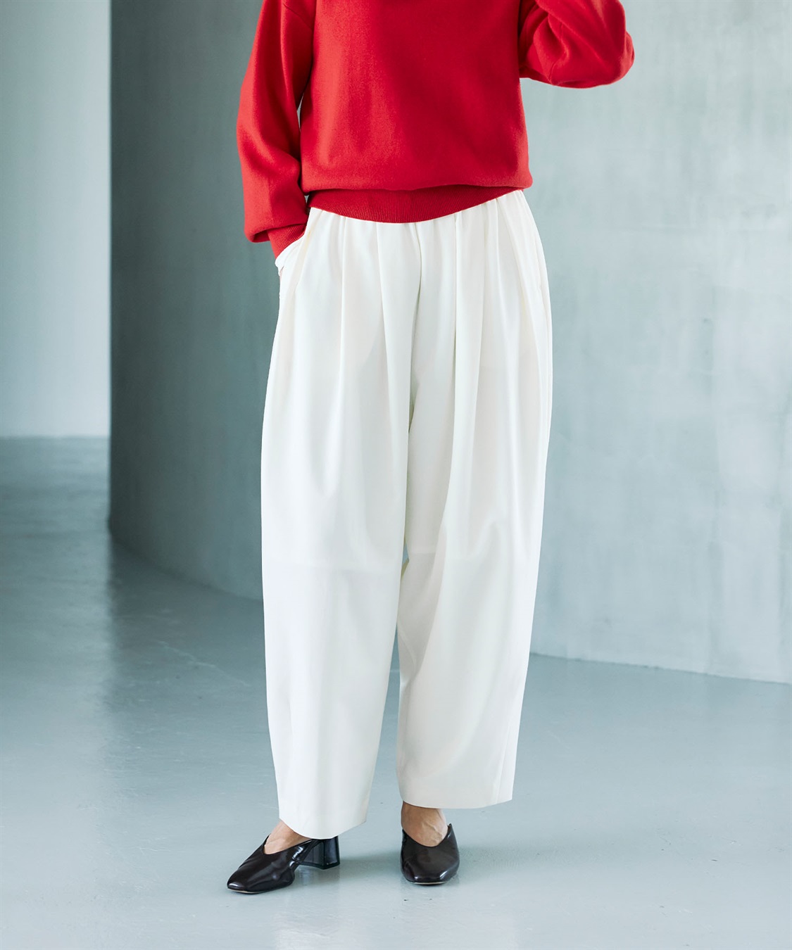 N.O.R.C ウールライクボリュームドロストパンツ_sub_7