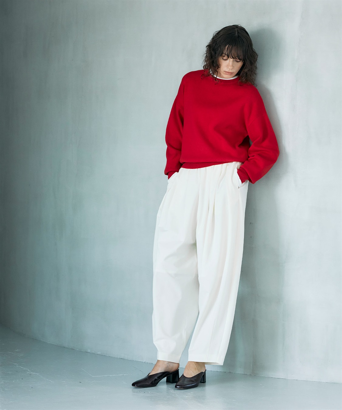 N.O.R.C ウールライクボリュームドロストパンツ_sub_9