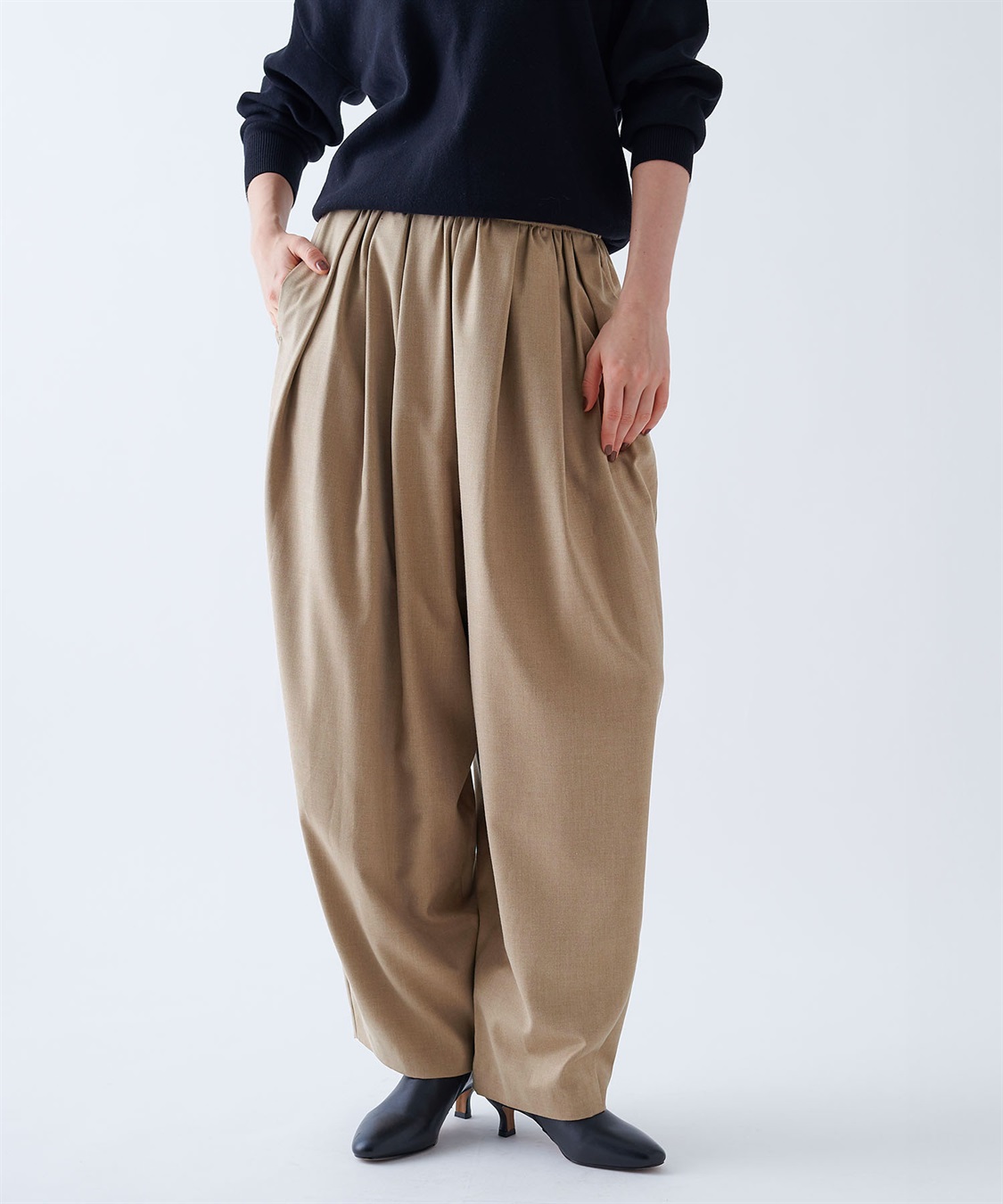 N.O.R.C ウールライクボリュームドロストパンツ_sub_10