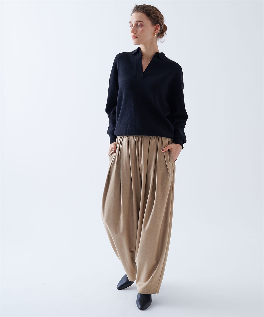 N.O.R.C ウールライクボリュームドロストパンツ_sub_14