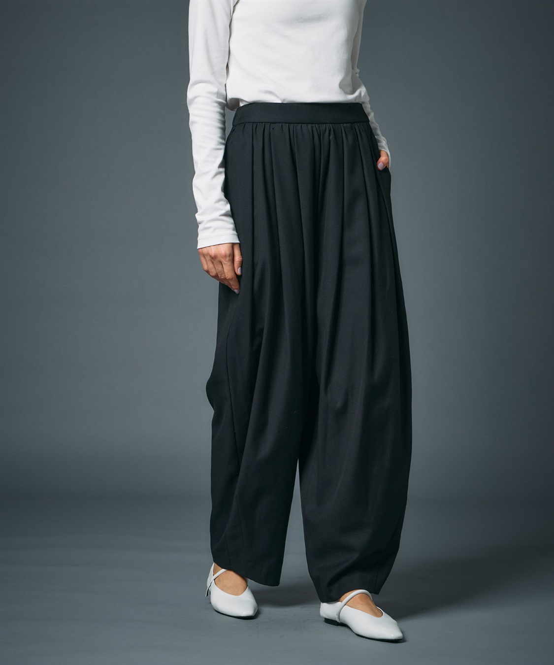 N.O.R.C ウールライクボリュームドロストパンツ_sub_16