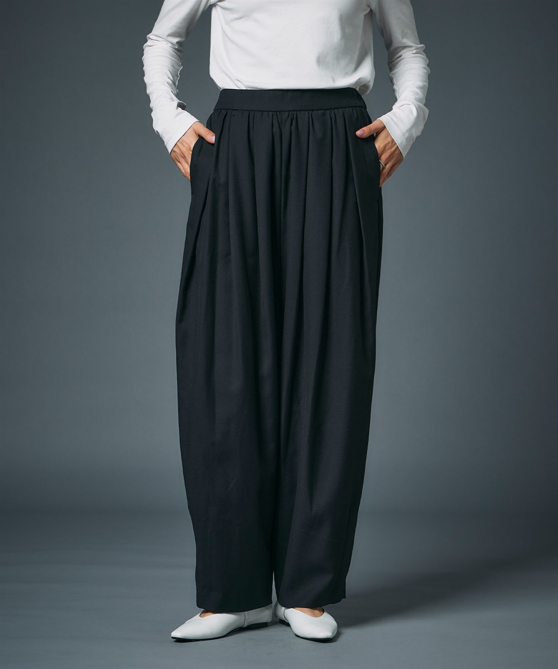 N.O.R.C ウールライクボリュームドロストパンツ_sub_17