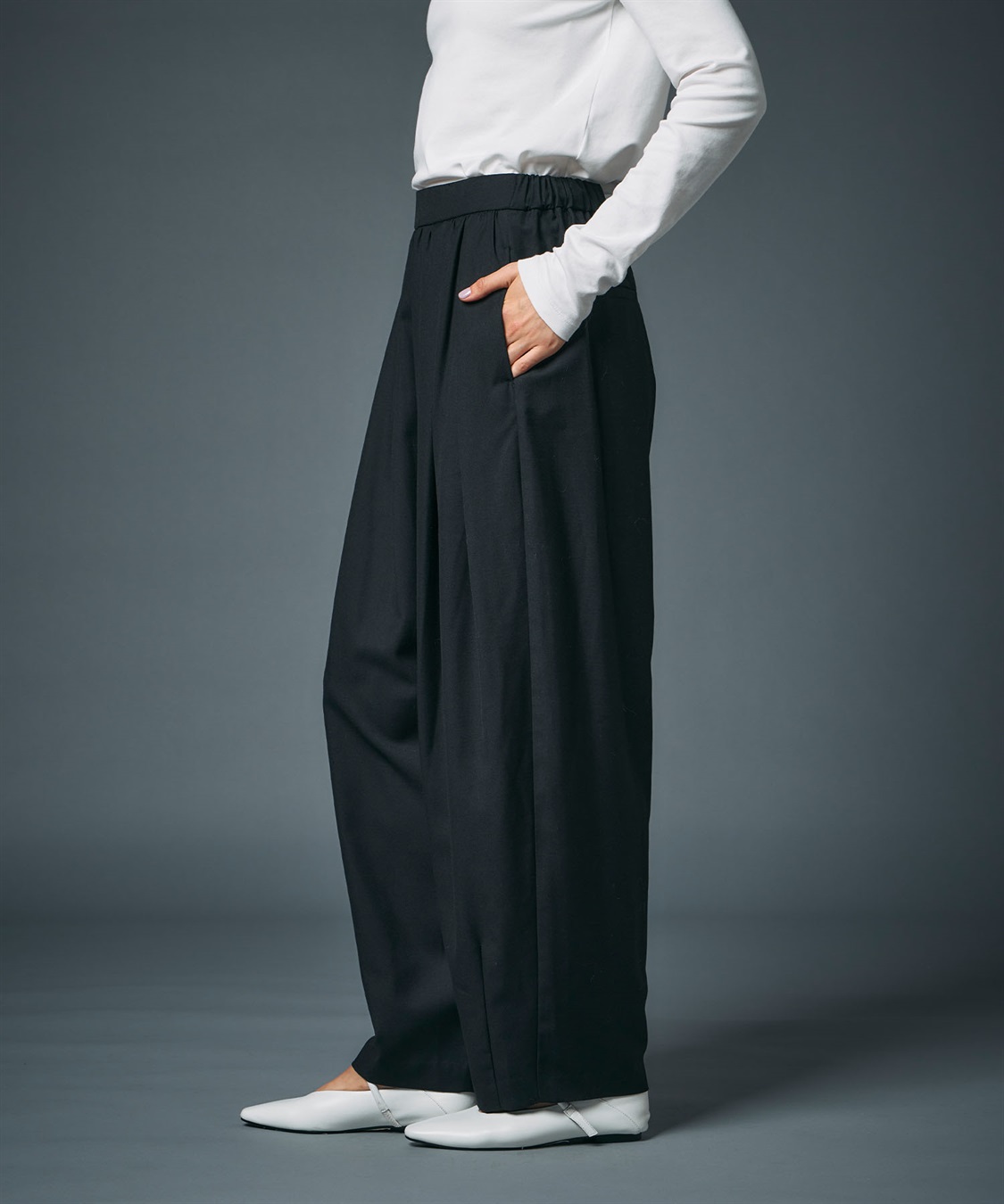 N.O.R.C ウールライクボリュームドロストパンツ_sub_18