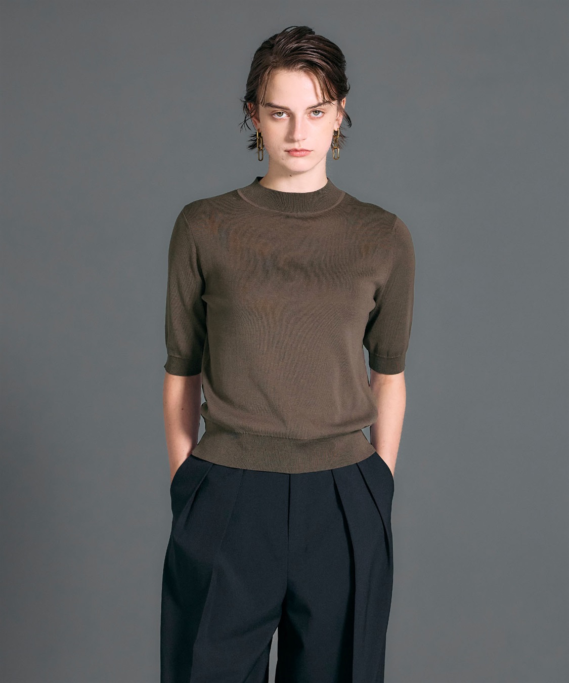 N.O.R.C シルクコットンハーフスリーブトップス_sub_9