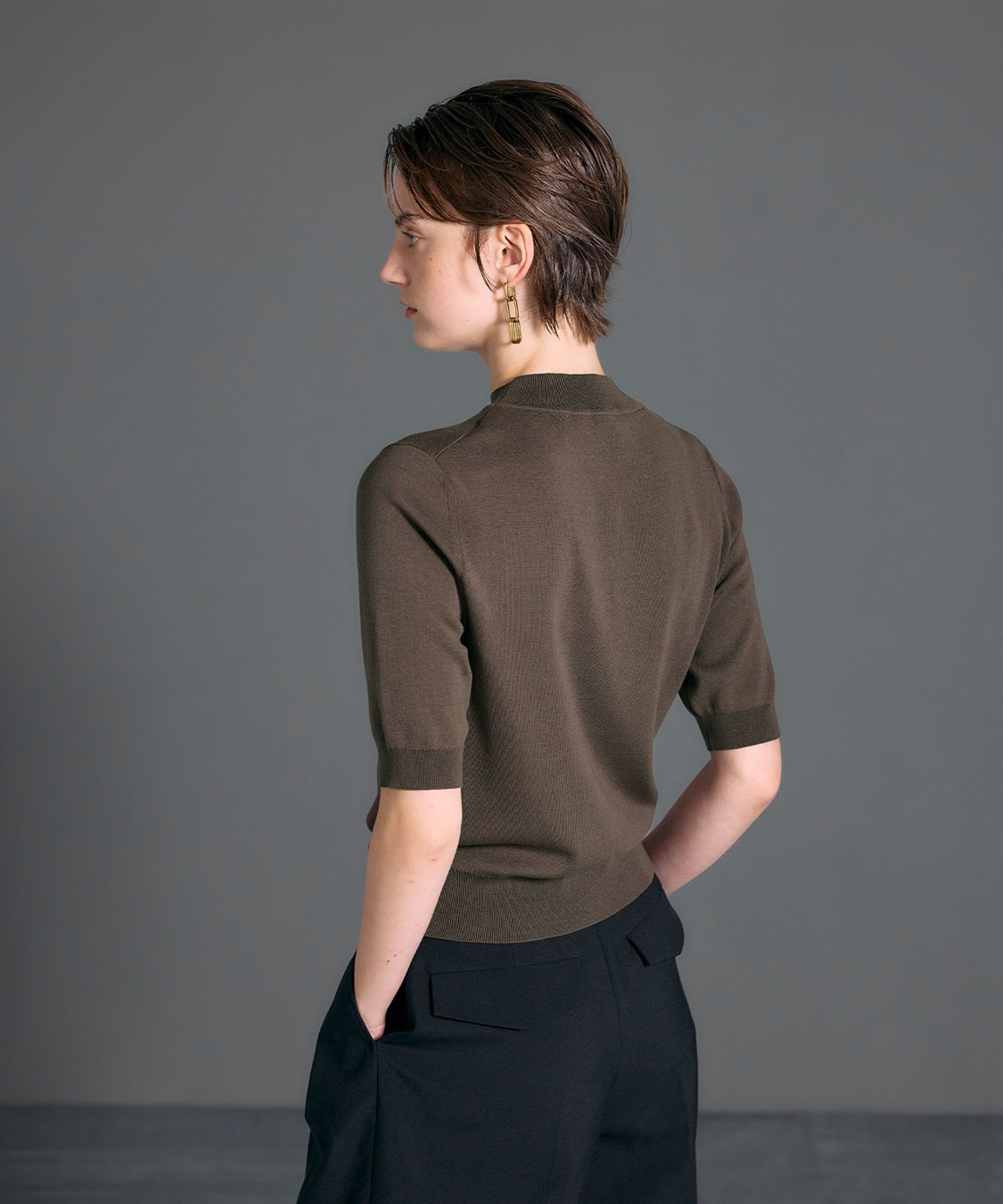 N.O.R.C シルクコットンハーフスリーブトップス_sub_12