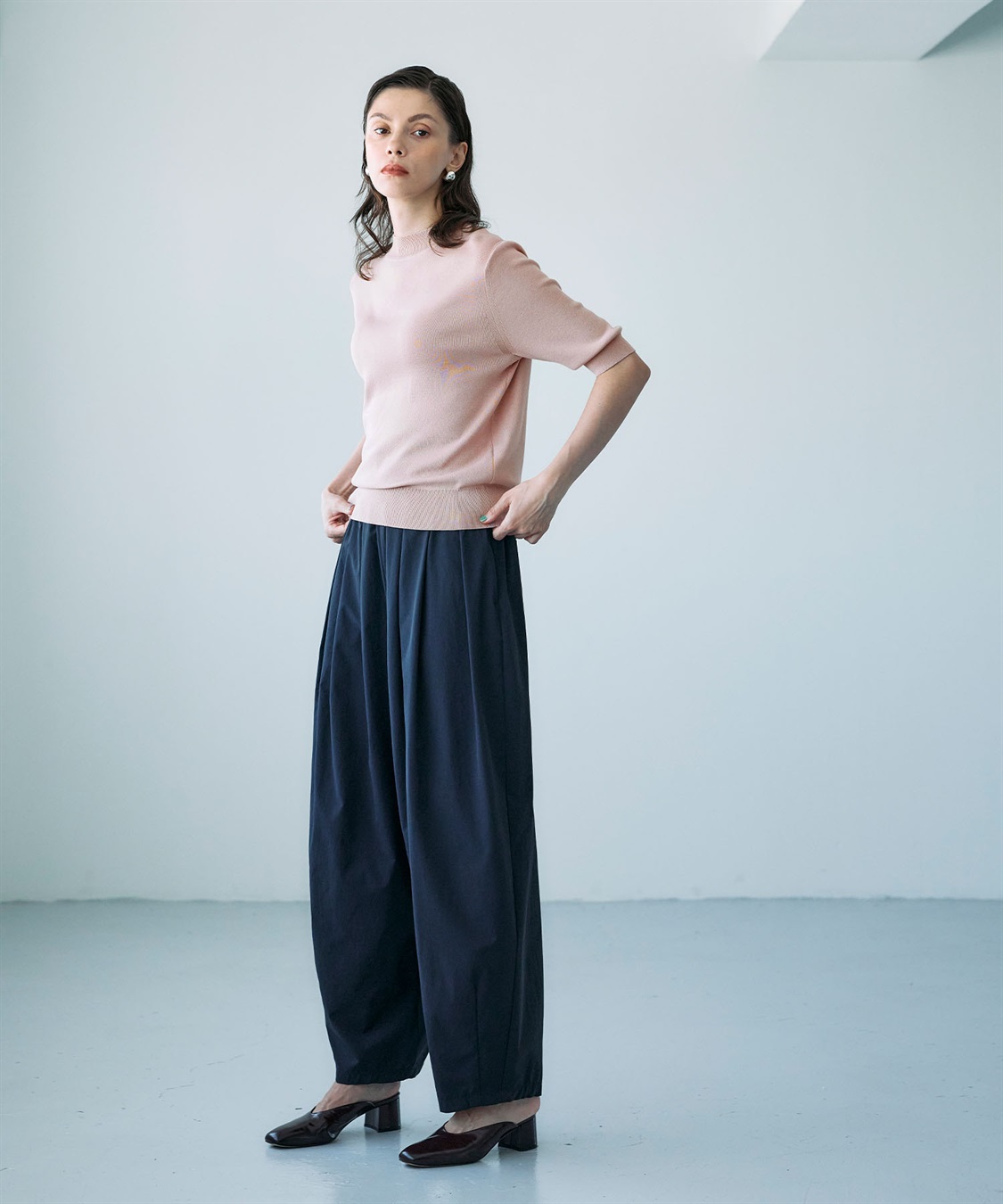 N.O.R.C シルクコットンハーフスリーブトップス_sub_17