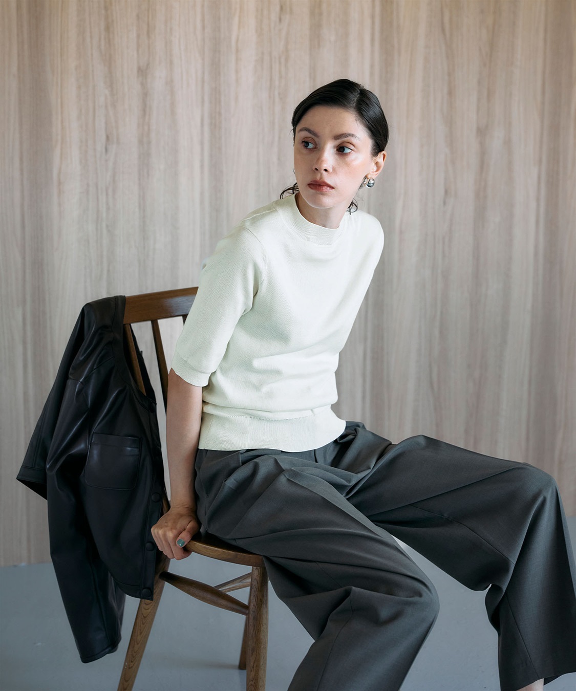 N.O.R.C シルクコットンハーフスリーブトップス_sub_19