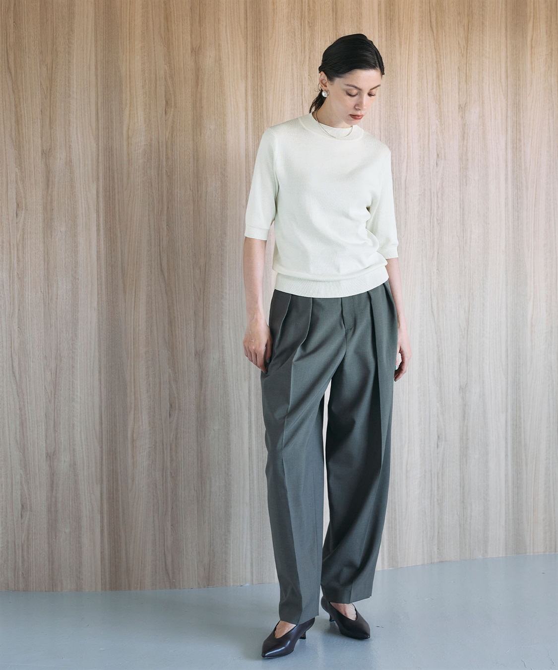 N.O.R.C シルクコットンハーフスリーブトップス_sub_20