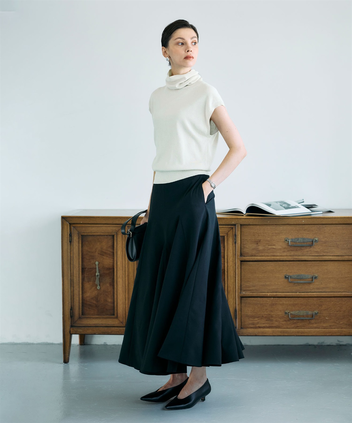 N.O.R.C シルクコットンオフタートルニット_sub_4