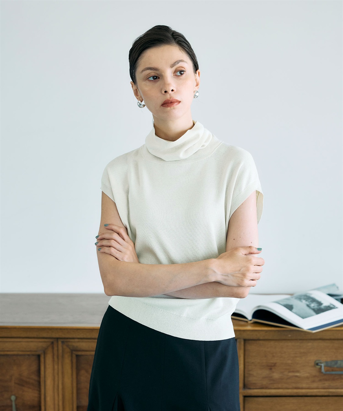 N.O.R.C シルクコットンオフタートルニット_sub_6