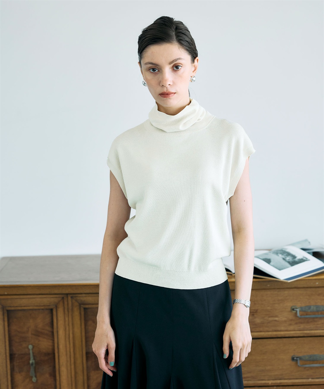 N.O.R.C シルクコットンオフタートルニット_sub_7